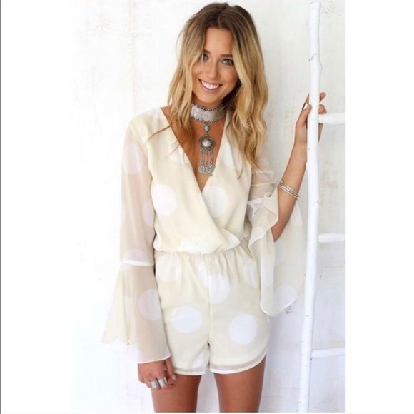 Sabo Skirt Polka Dot Playsuit - Picture 2 of 11